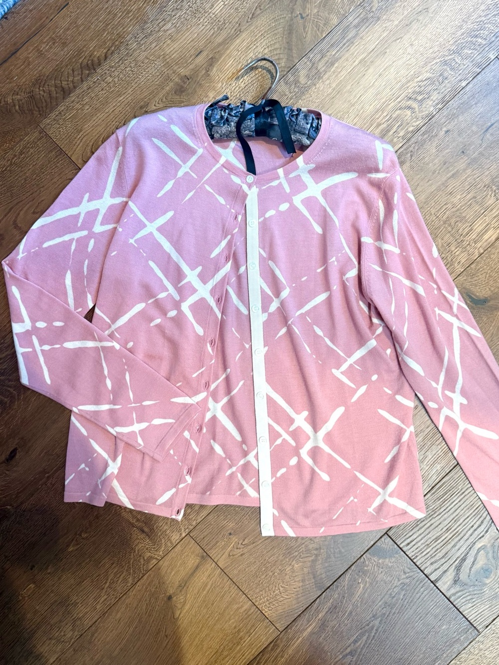 Escada Cashmere Sweater - Pink Plaid